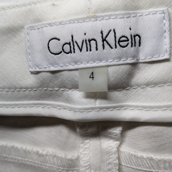 Calvin Klein White Ankle Pants Size 4 - Picture 14 of 14